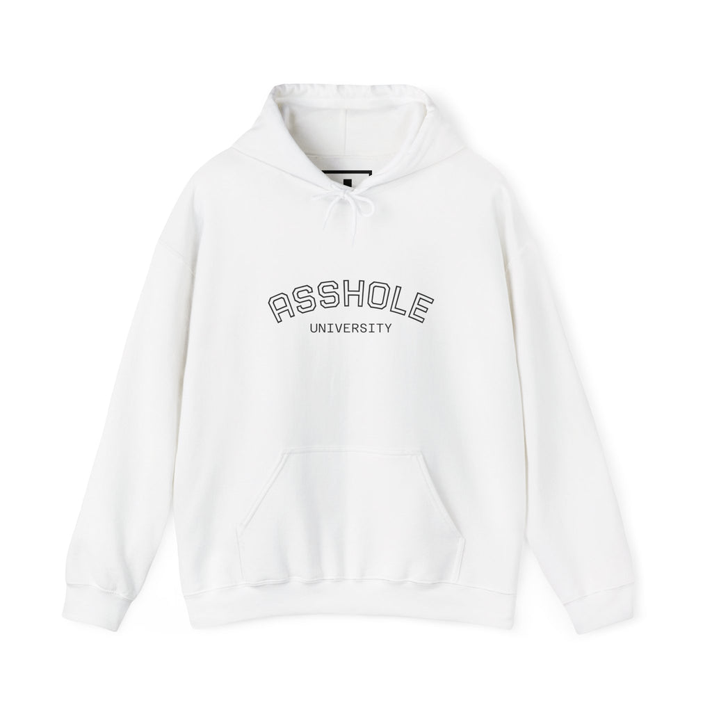 Asshole University Hoodie — Cute Grumpy Gator Graphic Pullover