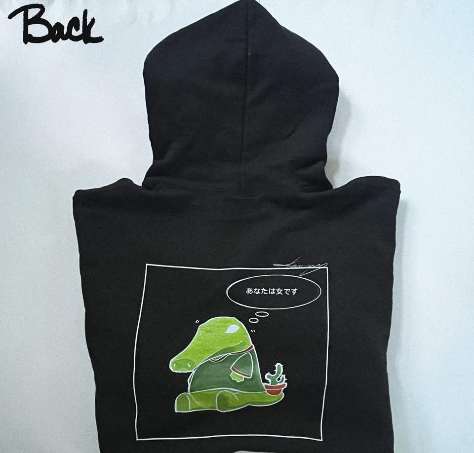 Asshole University Hoodie — Cute Grumpy Gator Graphic Pullover