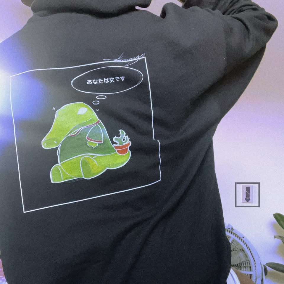 Asshole University Hoodie — Cute Grumpy Gator Graphic Pullover